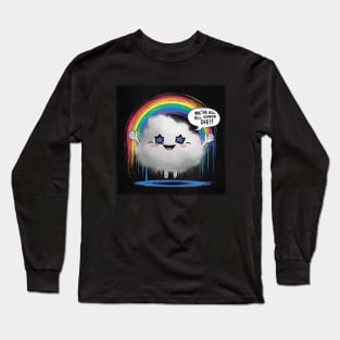 Cheerful Cloud and Rainbow Long Sleeve T-Shirt